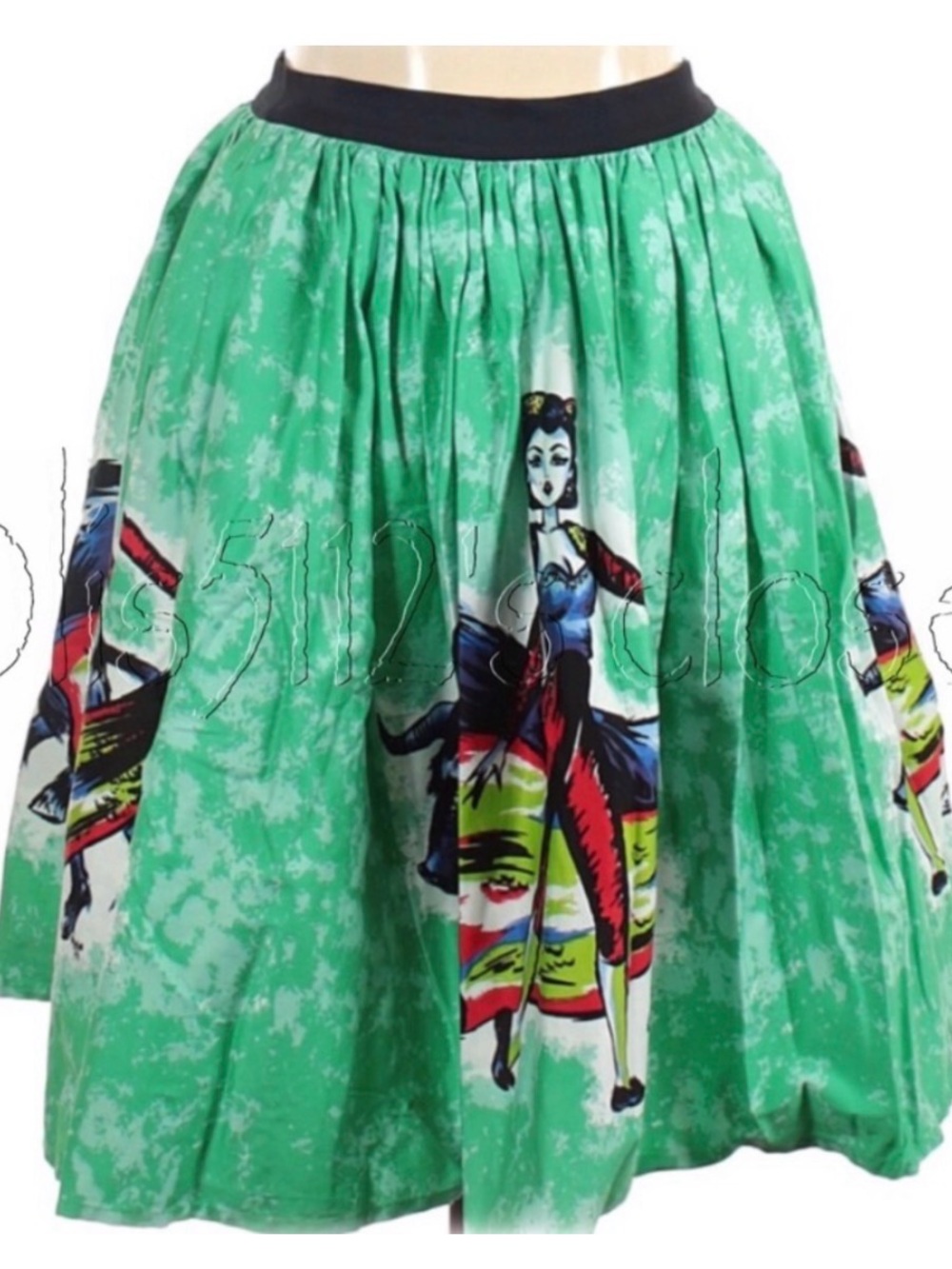 Pinup Couture PUG Jenny Dancing Matador Skirt XL NWT - Picture 4 of 5